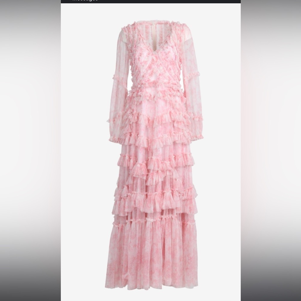 Needle and thread pink gown size 0